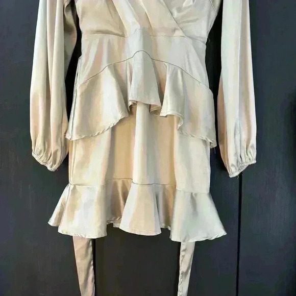 Altar'd State Cream Long Sleeve Dress - Picture 3 of 13